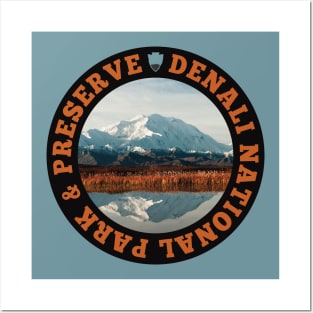 Denali National Park circle Posters and Art